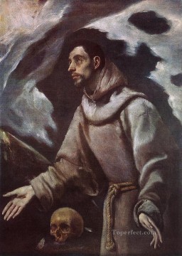 El Greco Painting - The Ecstasy of St Francis 1580 Mannerism Spanish Renaissance El Greco